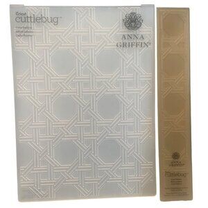 Anna Griffin Cane Paisley Embossing Folder w/Border Set 5x7 & 1x7 Cricut Cuttleb